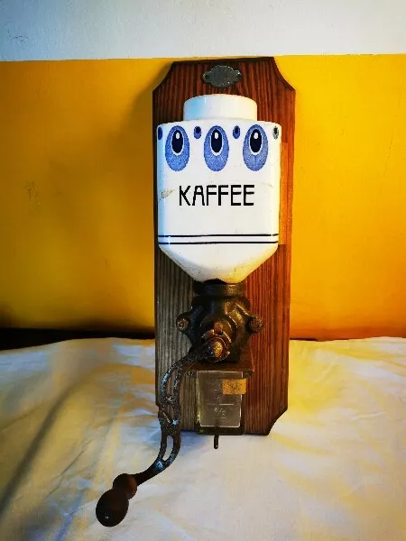 alte Wand Kaffeemühle Ideal DRGM antik alt Kaffee Mühle Mahlwerk Wandkaffeemühle