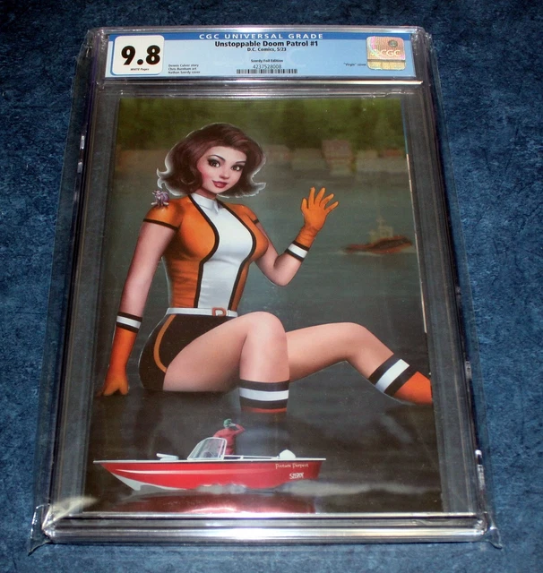 UNSTOPPABLE DOOM PATROL 1 1:50 SZERDY FOIL variant CGC 9.8 1st app BEAST GIRL DC