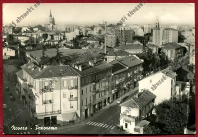 NOVARA CITTÀ 754 SACRO CUORE Cartolina FOTOGRAFICA VIAGGIATA 1958