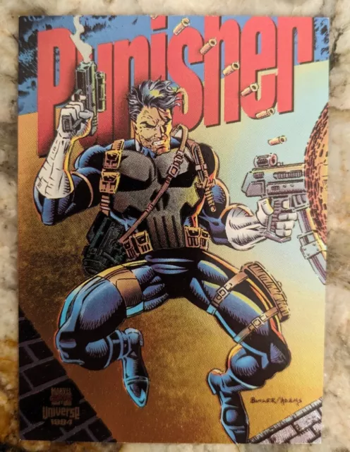PUNISHER 1994 Marvel Universe Power Blast  Foil INSERT # 2/9