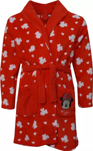 Abito toeletta ragazza HS2098 Disney Minnie topo pile corallo taglia: 3-8 anni