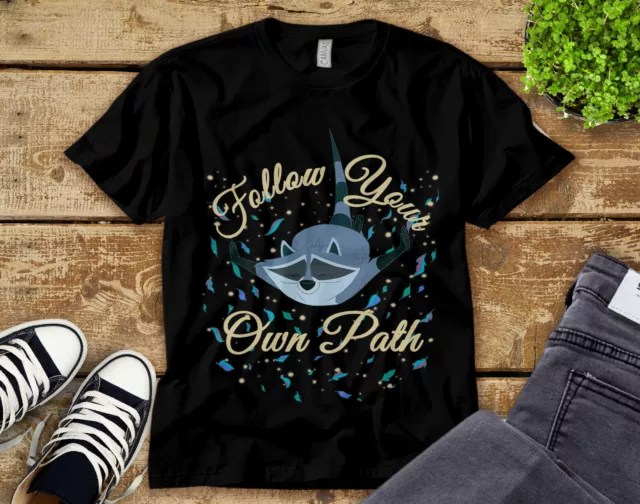 Disney Pocahontas Meeko Follow Your Own Path Unisex T shirt Adult Shirt 37049