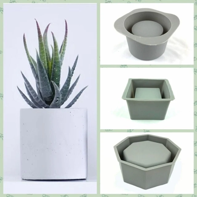 Odorless Flower Pot Mold Reusable Silicone Mould Convenient Vase Mold  Gypsum