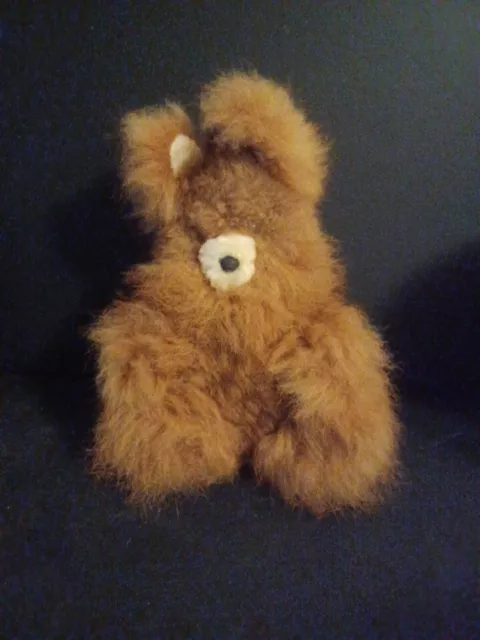 Alpaca Fur Bunny Real Fur 9.5"