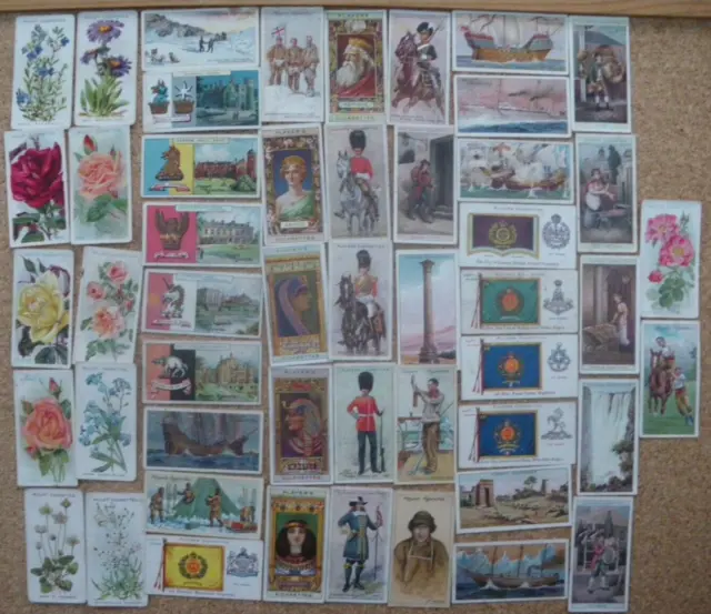 GOOD CONDITION CIGARETTE CARDS Job Lot of 50  - All Pre 1918