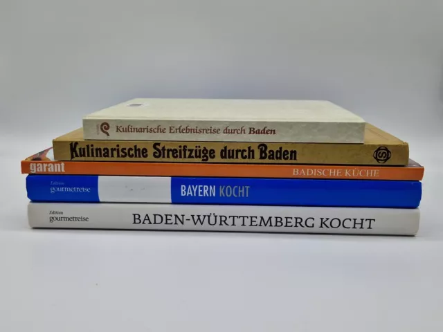 Auswahl Kochbücher Deutschland - u. a. Baden, Baden-Württemberg, Bayern