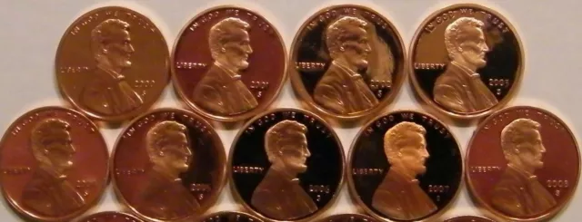2000-2008 S Lincoln Memorial Cent Gem Deep Cameo Proof Run 9 Coin Set US Mint.