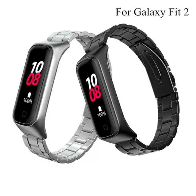 Stainless Steel Strap Band Replacement Metal for Samsung Galaxy Fit2 SM-R220