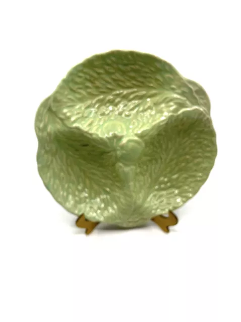 Beswick Ware Divided Serving Dish Mint Green Cabbage Leaf