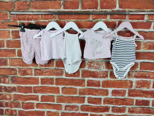 Baby Girls Bundle Age Newborn 1 Month Mothercare Next Etc Trousers Top Vest 56Cm