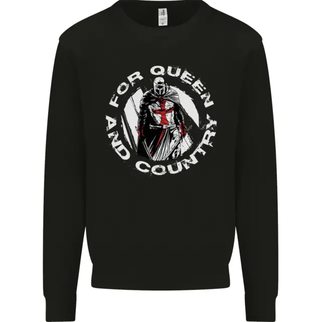 St Georges Day For Queen & Country England Kids Sweatshirt Jumper