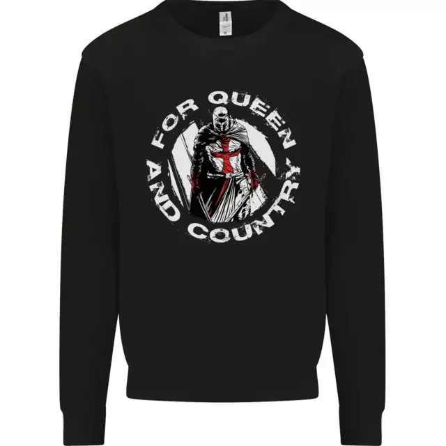 St Georges Day For Queen & Country England Kids Sweatshirt Jumper