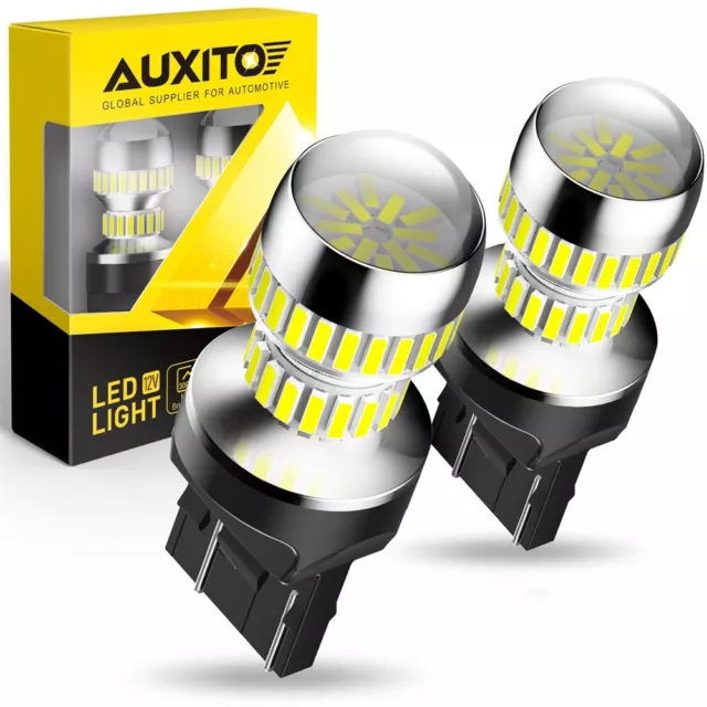 AUXITO 7443 7440 LED BackUp Reverse Light Bulbs 6000K White Bright Error Free AA