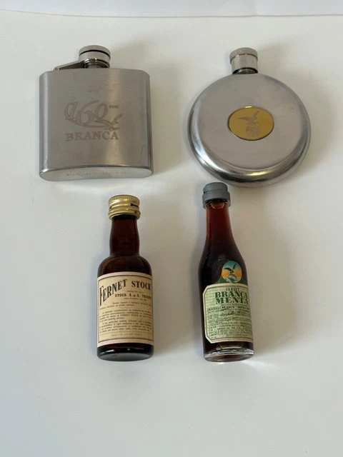 Lotto Fiaschette Branca menta e mignon vintage