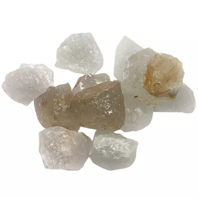Raw Clear Quartz Crystals 80-100g 6 Pack 10mm - Natural Stones