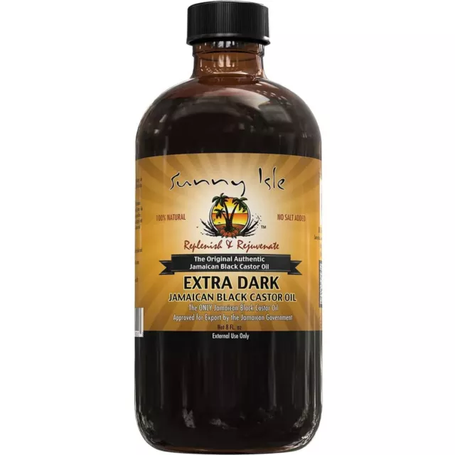 Sunny Isle Jamaican Black Extra Dark Castor Oil 8 oz