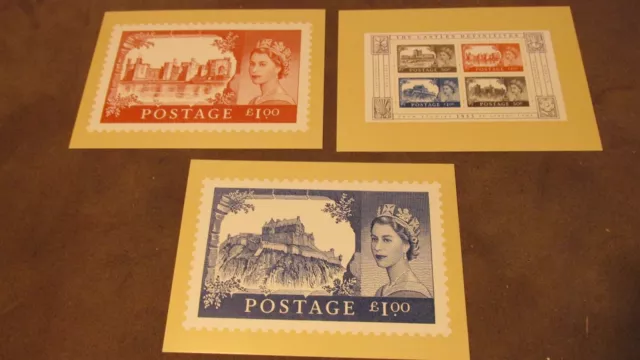 2005 GB PHQ Set Postcard - The Castles definitives