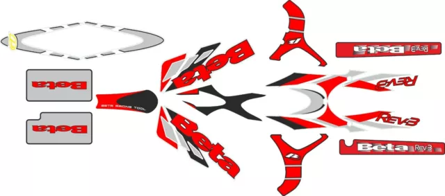 Beta Rev 3 Trials Bike complete decal / sticker  set .