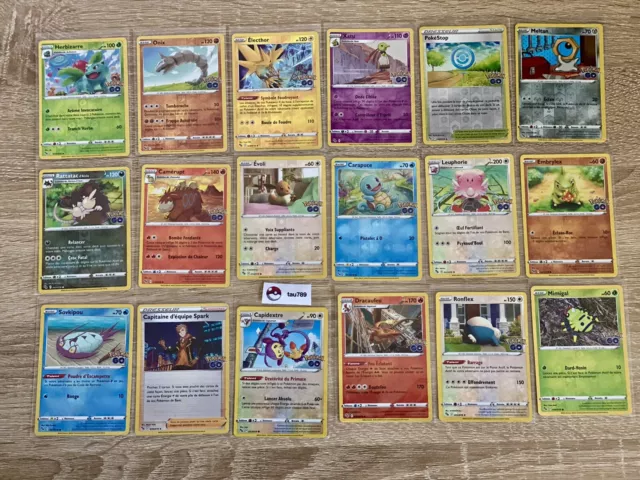 Lot 18 Cartes REVERSE Pokemon Go EB10.5 NEUF FR