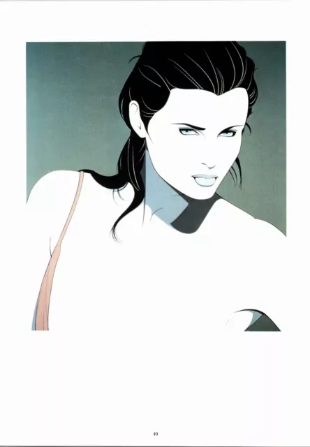 12" x 9" single print - from 1985 Patrick Nagel hardback book - Vintage w