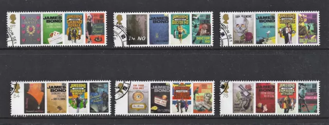 GB Stamps 2008 Ian Fleming - James Bond - fine used