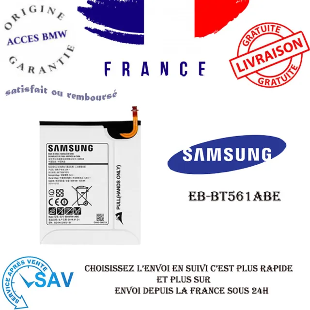 Batterie interne pour Samsung Galaxy Tab E 9.6" SM-T560 EB-BT561ABE