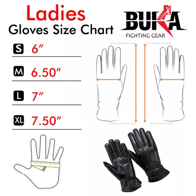 Winter Dress Gloves Women Thermal Linning Real Leather Ladies Glove Black  S-XL 2