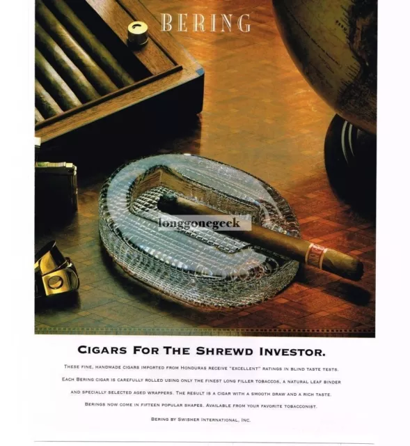 1997 Bering Cigars Vintage Print Ad