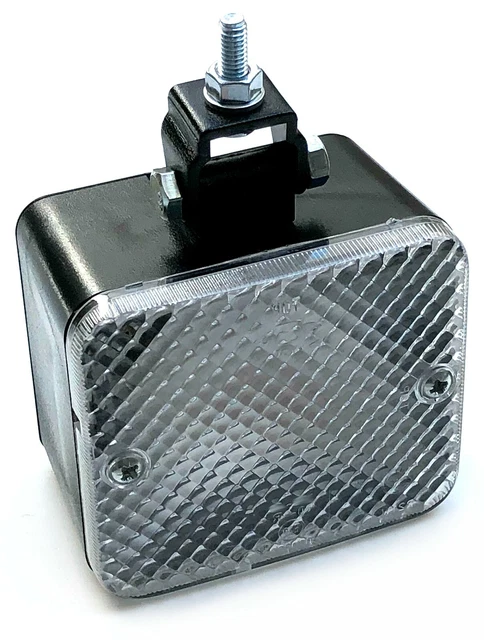 OC-PRO Lot De 2 Feux Position Et Clignotant Pour Tracteur/Engin - 12/24V, Dimensions 84x84x51mm