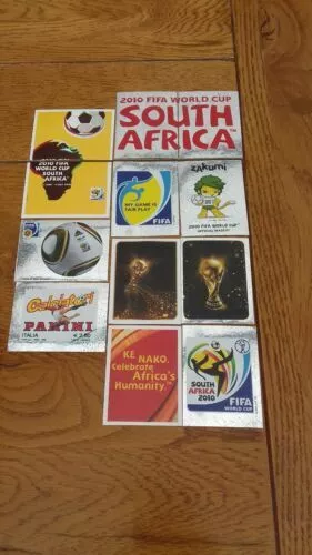 PANINI Südafrika 2010 FIFA WM AUFKLEBER - Trophäe - Emblem - Maskottchen