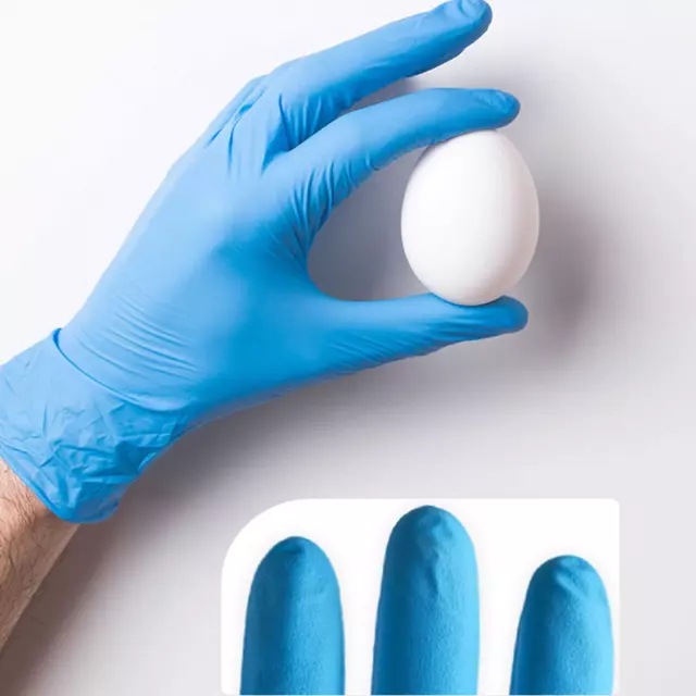 Nuovo Durevole Guanti Puro Nitrile Alto Elastico Laboratorio N Silicone Oli