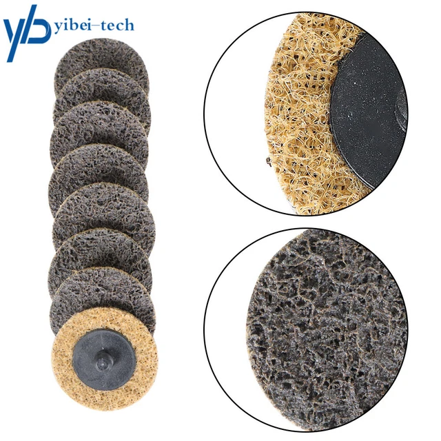50Pcs 2" Coarse Surface Conditioning Discs Roll Lock Die Grinder Sanding Pads US