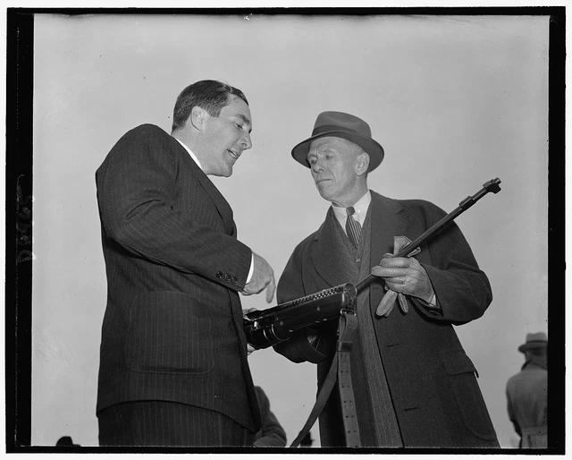Reproduced 1939 Photo Gen Marshall, Right, & Melvin Johnson v