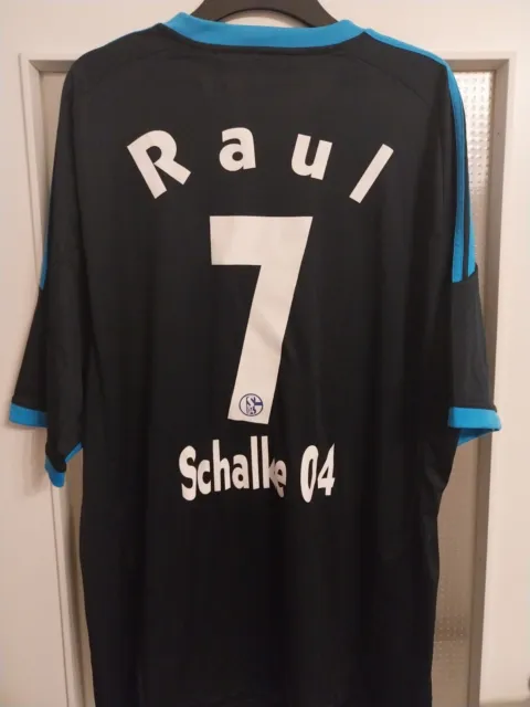 Schalke 04 S04 Trikot Raul Nr.7 Gr. XXL Gazprom Adidas