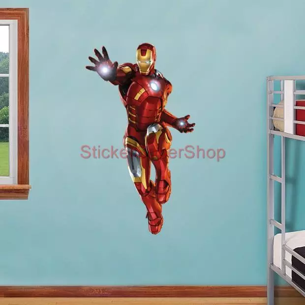 IRON MAN Avengers Decal Removable WALL STICKER Home Decor Art Marvel Super Hero