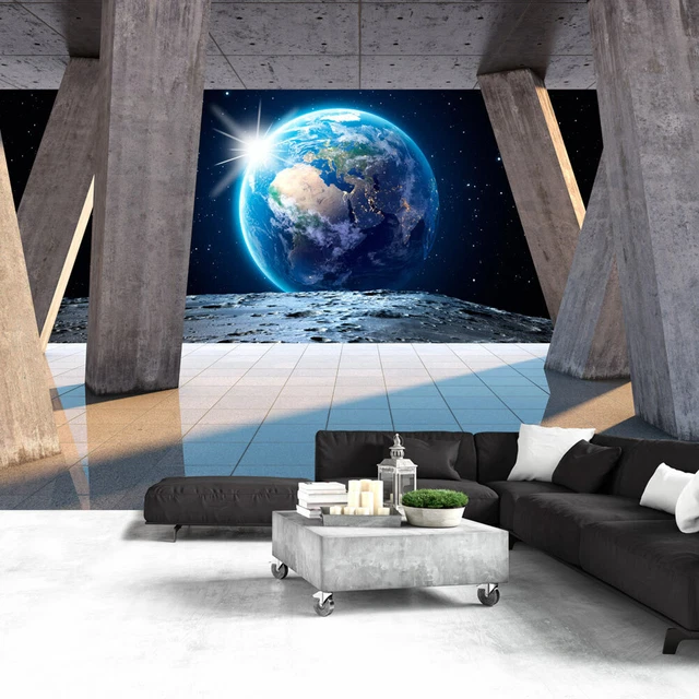 Papier peint intissé/adhésif Trompe l'oeil Photo Mural b A 0201 a b