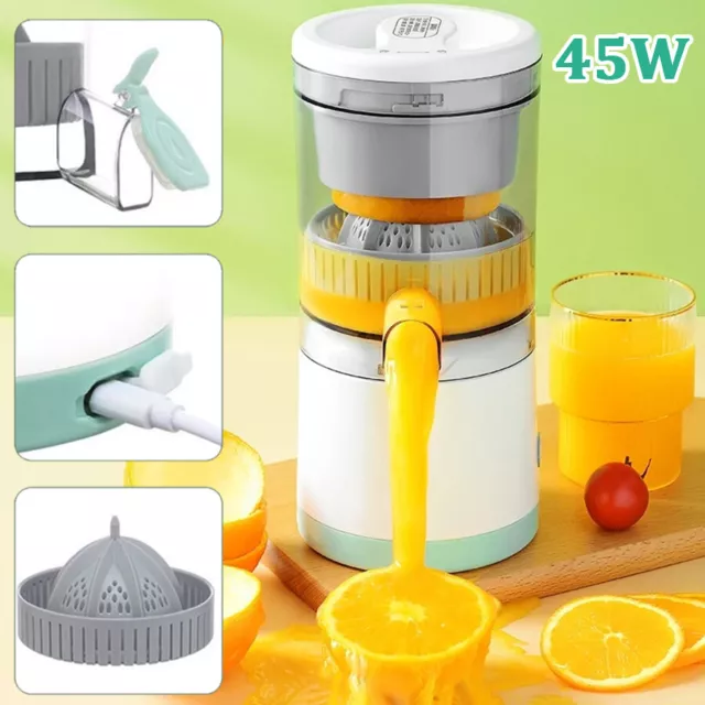 Electric Citrus Juicer Press Wireless Fruit Extractor Orange Lemon Squeezer USB