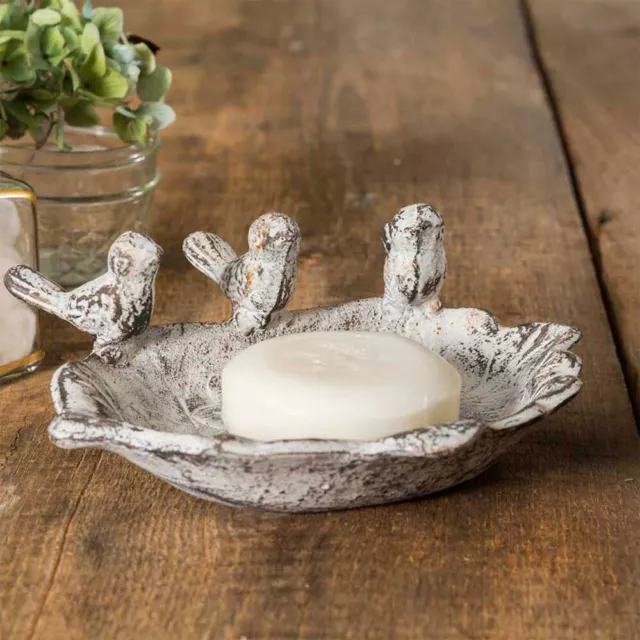 Vintage Style Three Singing Birds Soap Dish