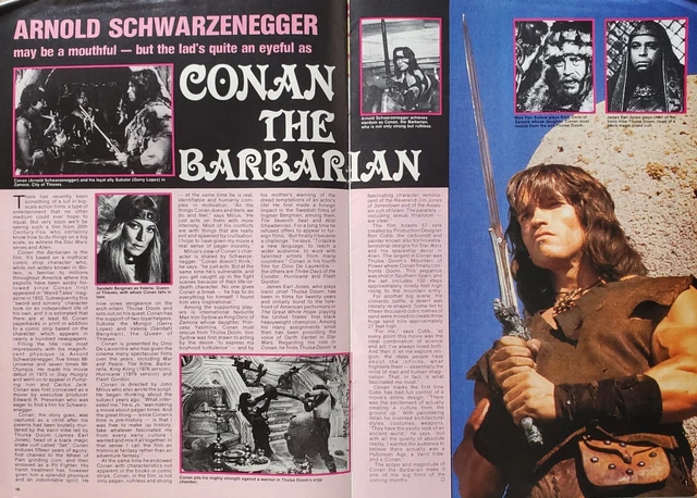 FILM REVIEW JULY 1982 Conan Barbarian, Joan Collins, Barbara Carrera ...