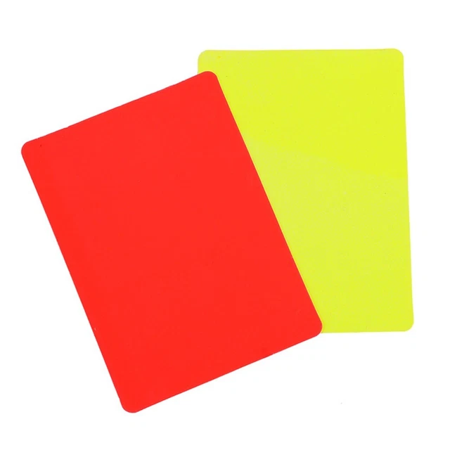 Football Referee Red Yellow Card Set Functional Gadget for Football Ski