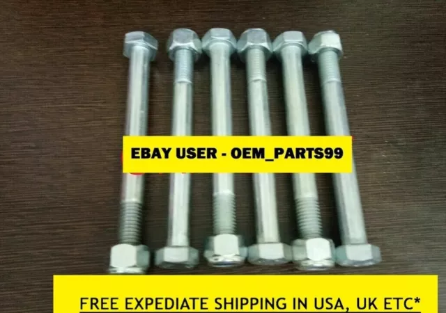 Jcb Backhoe Bolt & Nut M12 X 120, Pack Of 6 Pcs. Part # 1315/3522Z