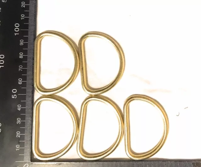 5 x D rings 42mm x 4mm (Gold) (will post within 24hours of purchase)