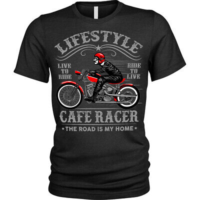 Lifestyle Biker T-Shirt Cafe Racer motorcycle Unisex Mens
