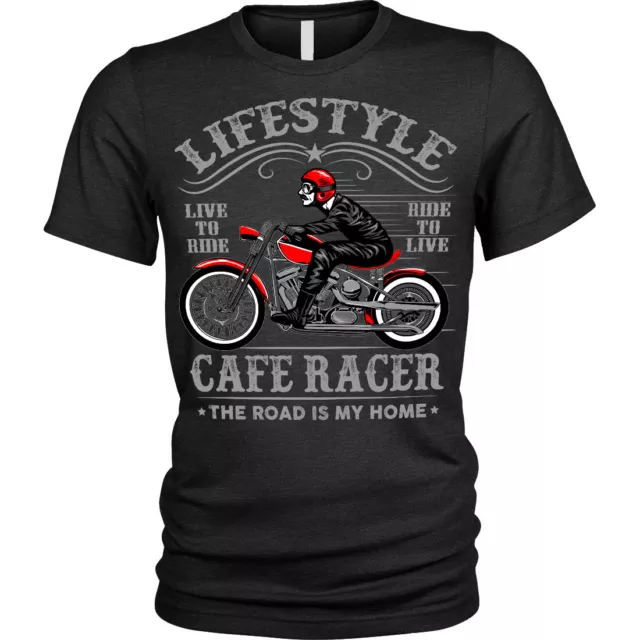 Lifestyle Biker T-Shirt Cafe Racer motorcycle Unisex Mens