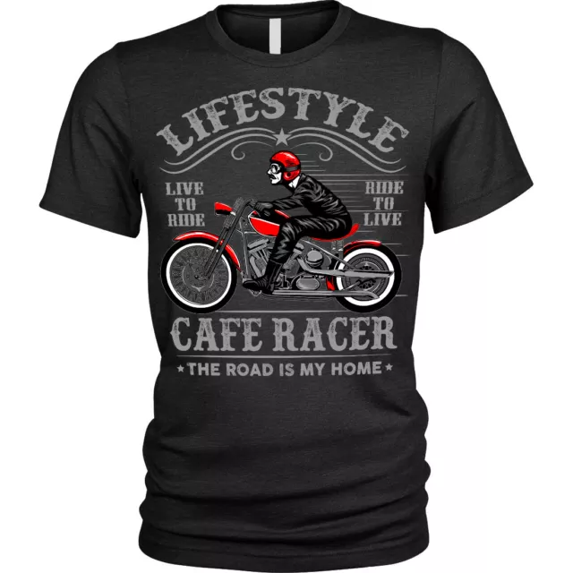 T-shirt lifestyle biker cafe racer moto unisex uomo
