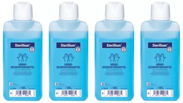 4x Sterillium 500 ml Händedesinfektion Hautdesinfektion Desinfektionsmittel