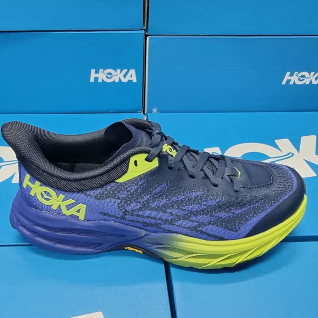 NEW HOKA ONE One Speedgoat 5 Scuba Blue Trail Shoes (1123157-SBBK) Mens ...