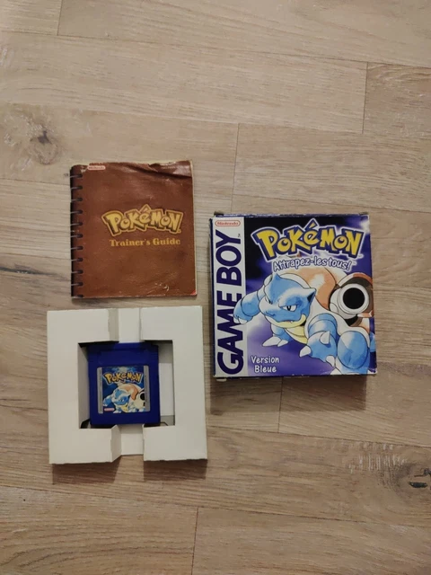 Pokémon Version Bleu Sur Game Boy – 1ère édition FR, Jeu Seul, Pile De Sauvegarde HS