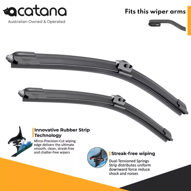 Front Wiper Blades for Hyundai Elantra MD 2011 - 2015 Pair 26" + 14" Replacement