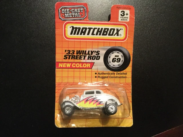 1990 MATCHBOX SUPERFAST MB #69 Blanc '33 Willy's Pro Street Rod